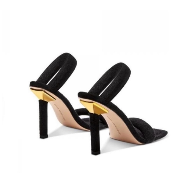 ✨ Good American Black Terry Heels | Size 7.5 ✨ - Picture 1 of 4